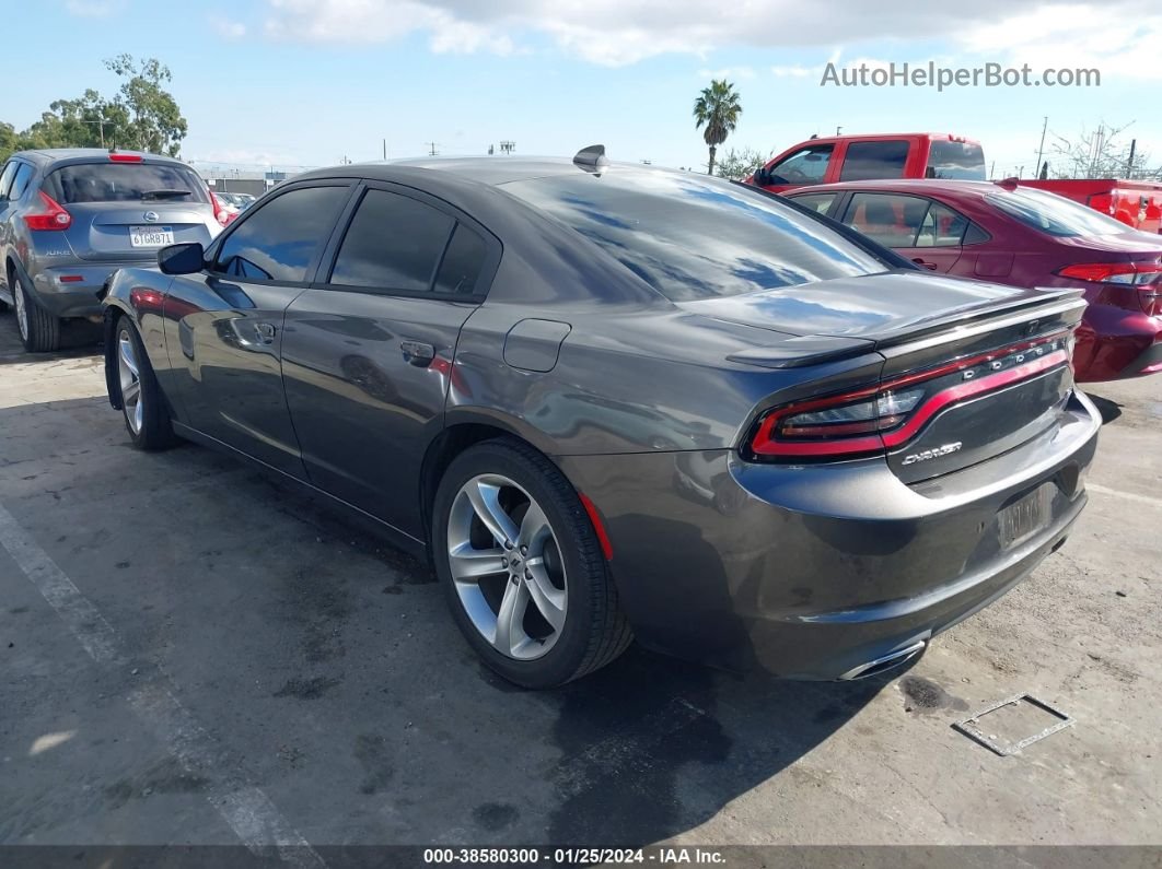 2018 Dodge Charger R/t Rwd Gray vin: 2C3CDXCT7JH238185