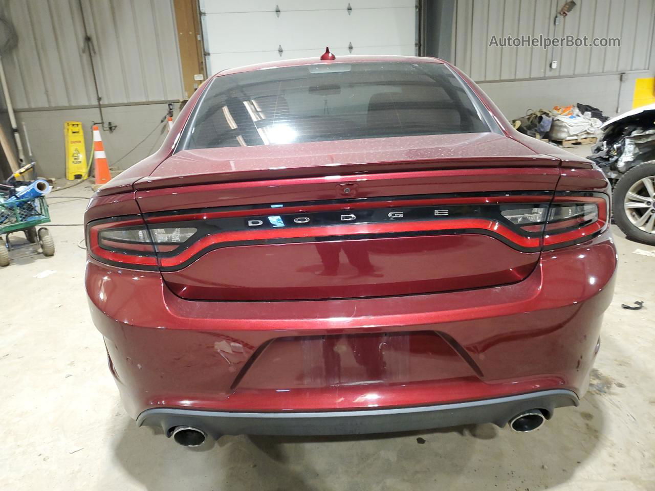 2018 Dodge Charger R/t Burgundy vin: 2C3CDXCT7JH329859