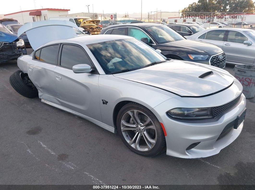2021 Dodge Charger R/t Rwd Silver vin: 2C3CDXCT7MH590218