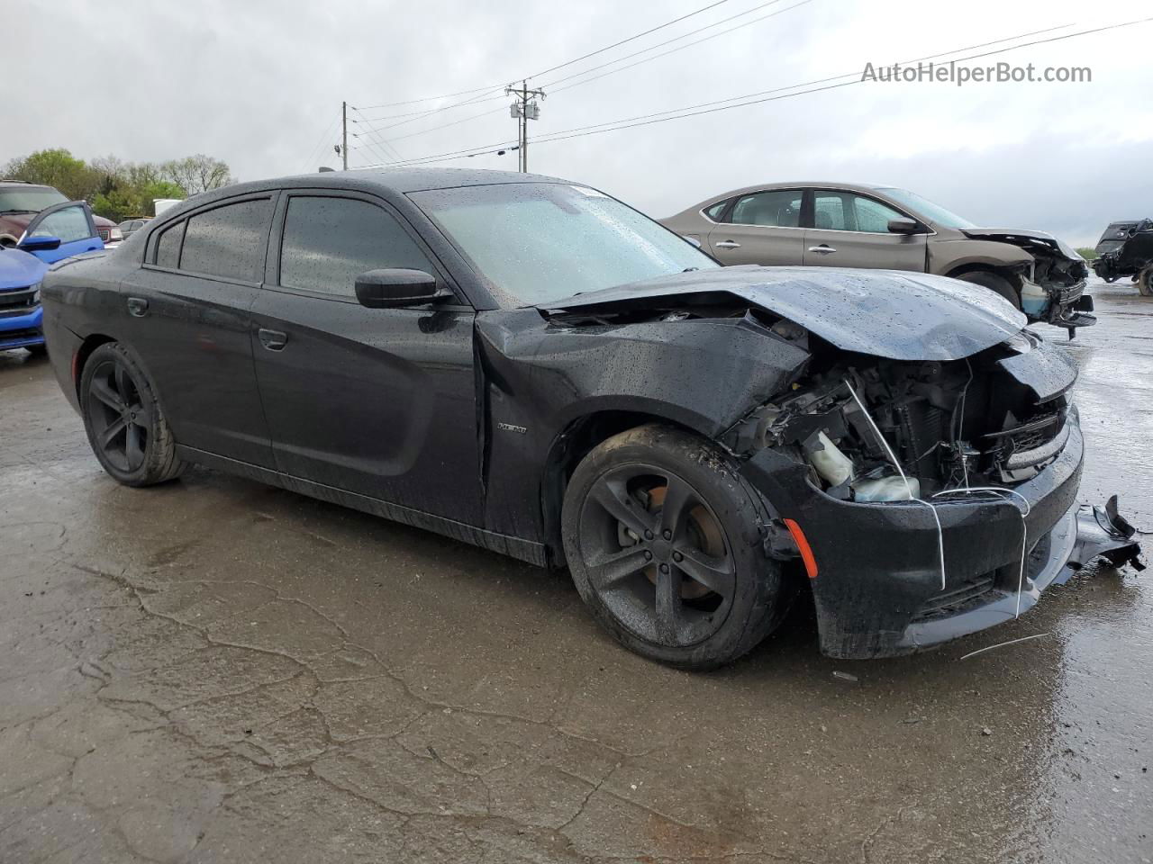 2016 Dodge Charger R/t Black vin: 2C3CDXCT8GH196439