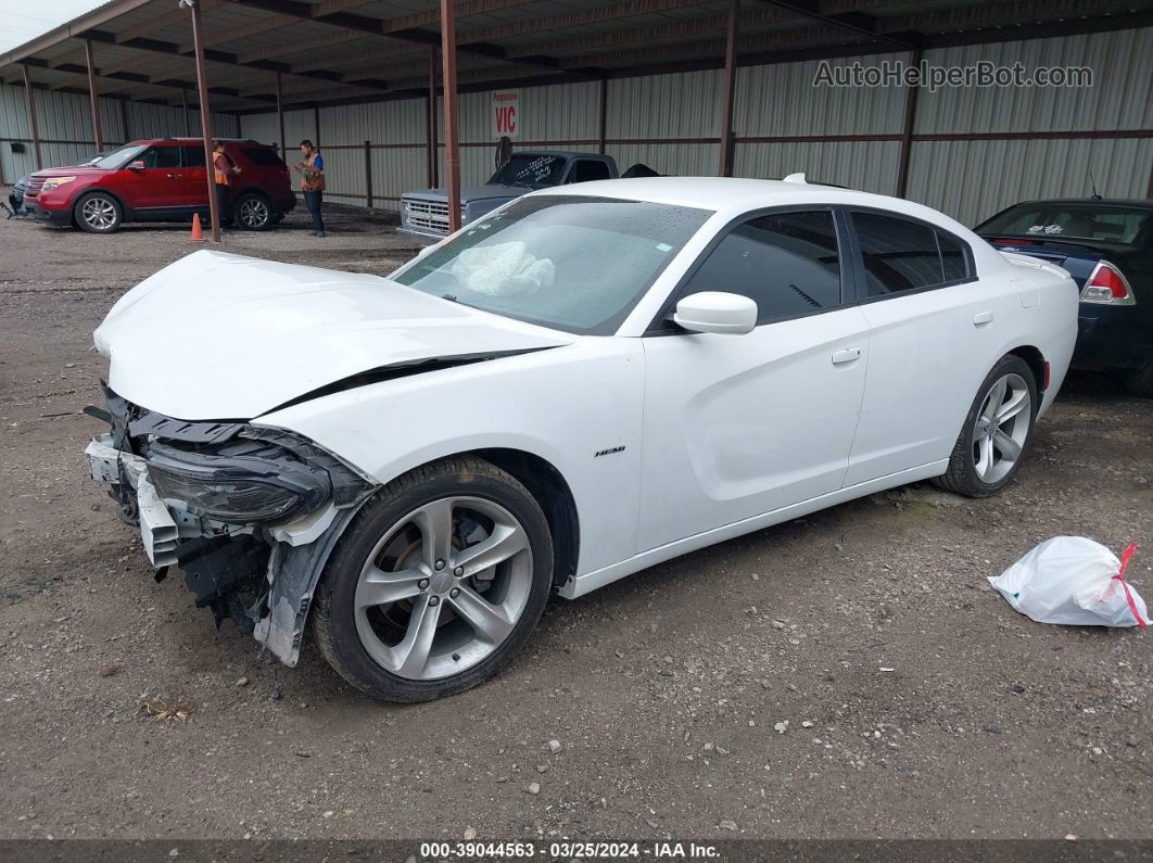 2016 Dodge Charger R/t White vin: 2C3CDXCT8GH226863