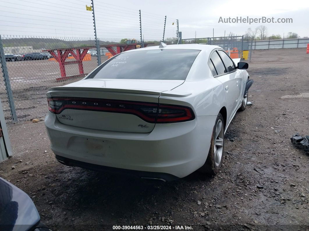 2016 Dodge Charger R/t White vin: 2C3CDXCT8GH226863