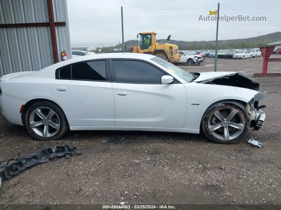 2016 Dodge Charger R/t White vin: 2C3CDXCT8GH226863