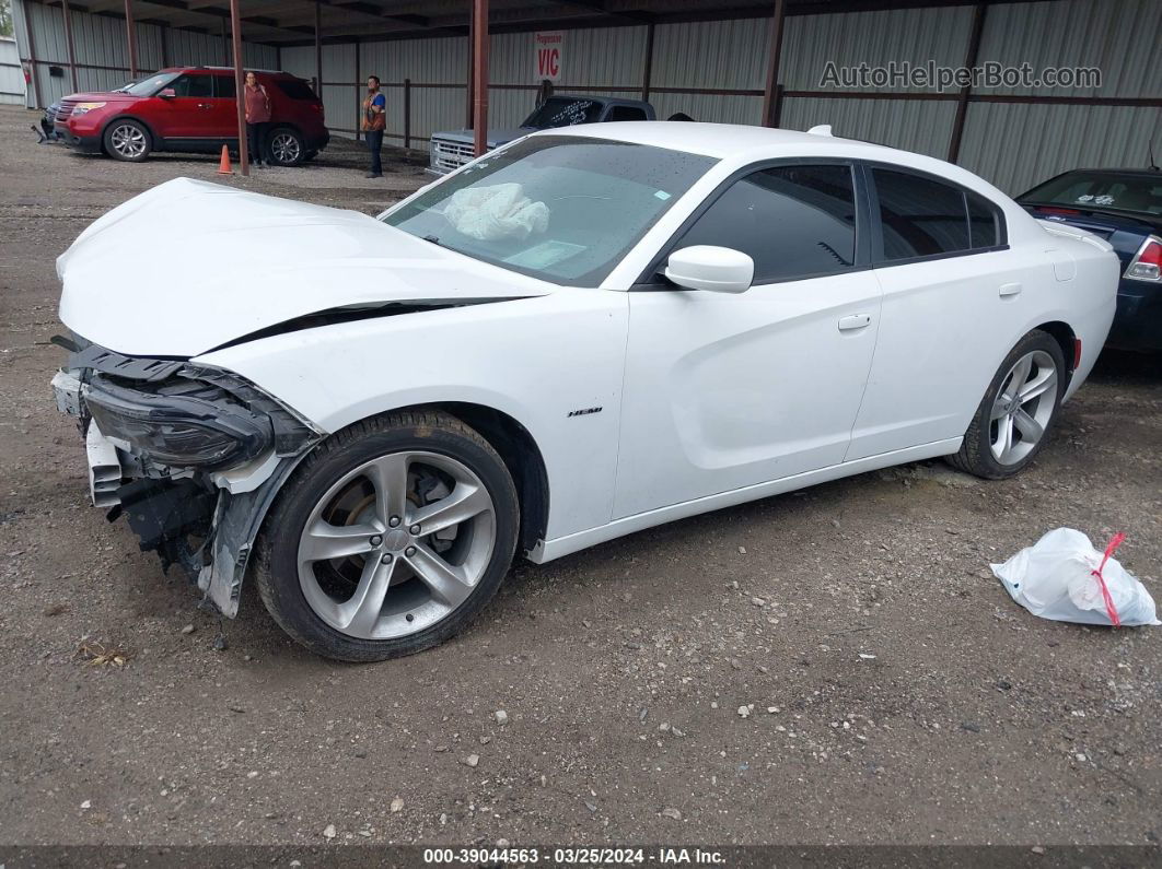 2016 Dodge Charger R/t White vin: 2C3CDXCT8GH226863