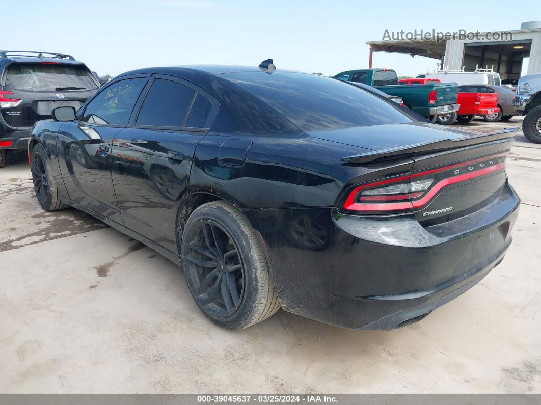 2016 Dodge Charger R/t Black vin: 2C3CDXCT8GH227639