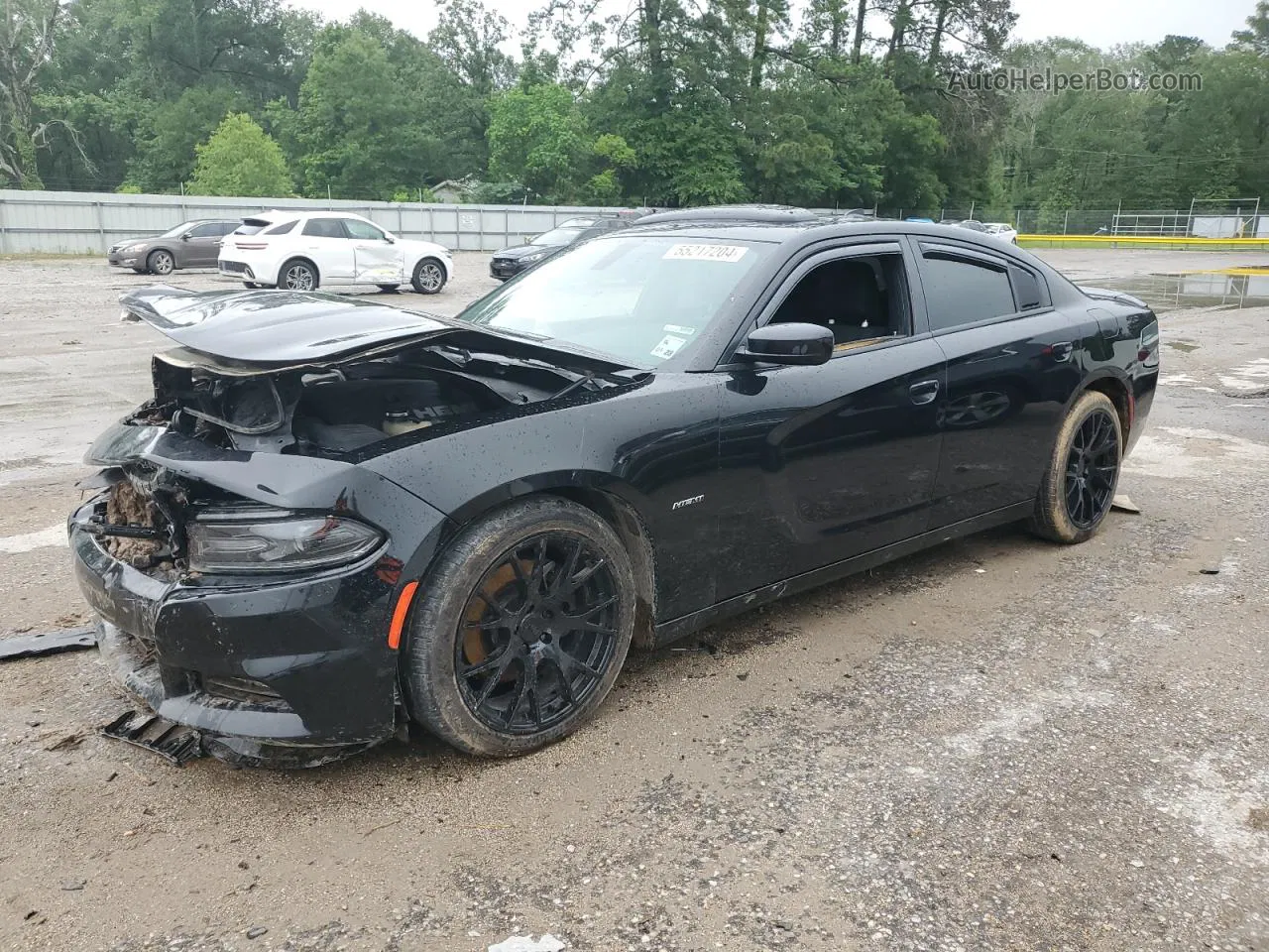 2016 Dodge Charger R/t Black vin: 2C3CDXCT8GH262570