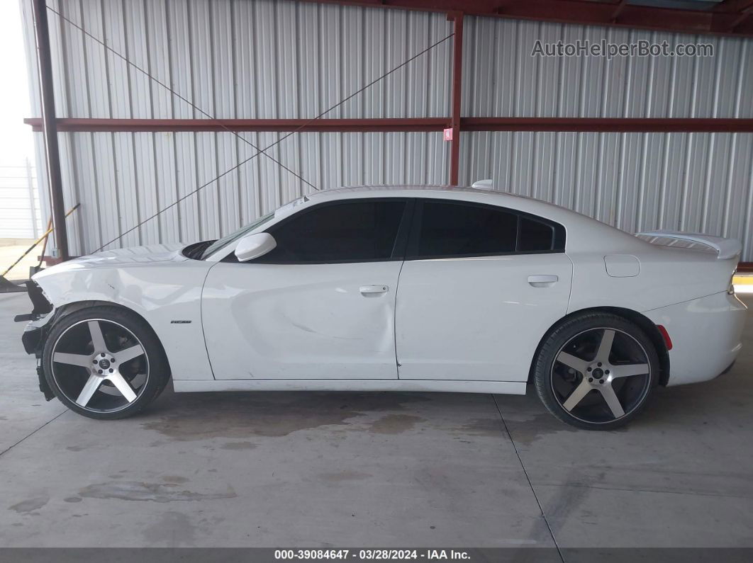 2016 Dodge Charger R/t White vin: 2C3CDXCT8GH265615