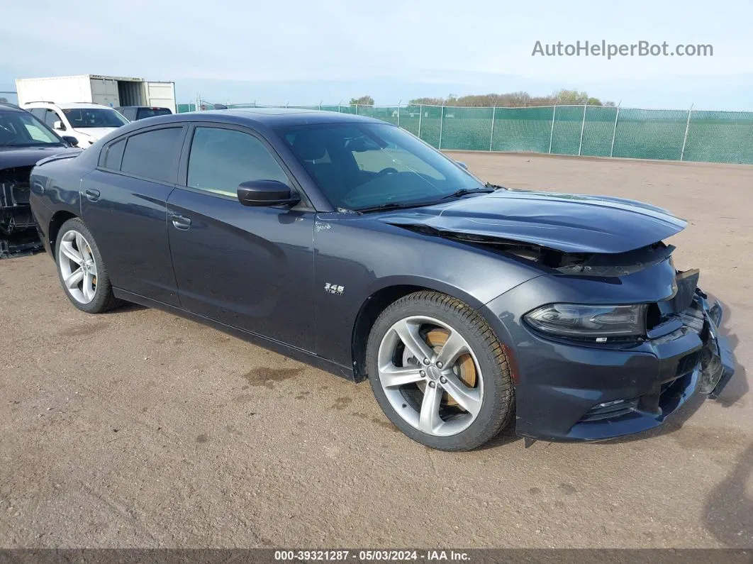 2016 Dodge Charger R/t Black vin: 2C3CDXCT8GH298842