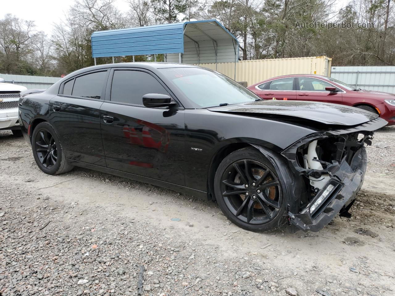 2016 Dodge Charger R/t Черный vin: 2C3CDXCT8GH309810