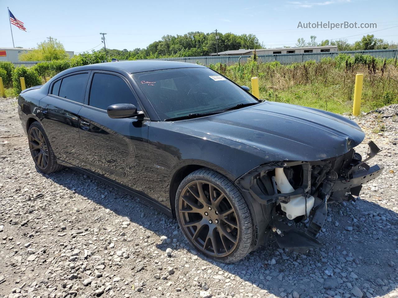 2017 Dodge Charger R/t Black vin: 2C3CDXCT8HH525559