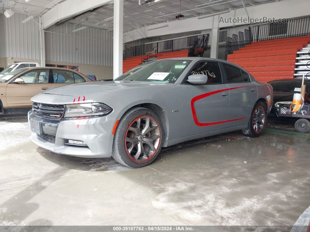 2017 Dodge Charger R/t Rwd Gray vin: 2C3CDXCT8HH557038