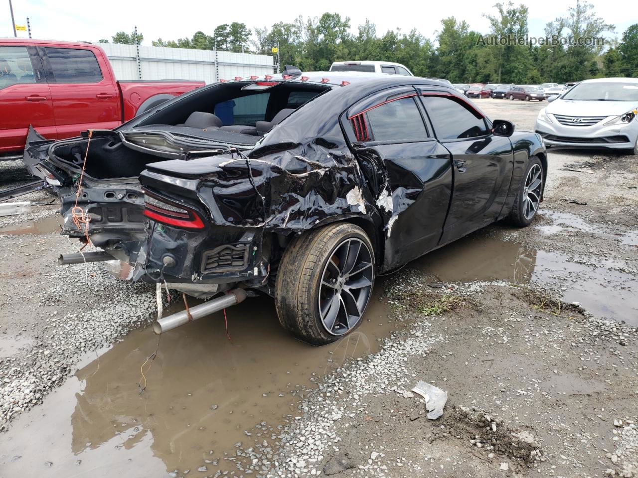 2017 Dodge Charger R/t Black vin: 2C3CDXCT8HH635057