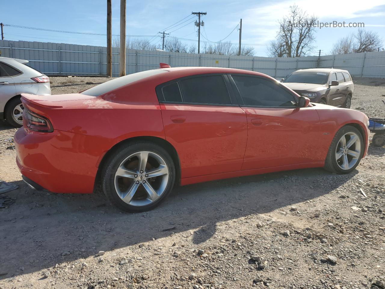 2018 Dodge Charger R/t Красный vin: 2C3CDXCT8JH166669