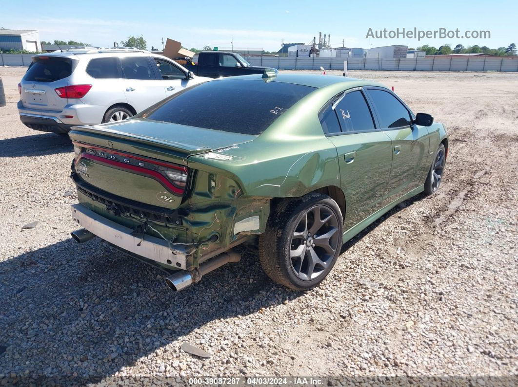 2018 Dodge Charger R/t Rwd Green vin: 2C3CDXCT8JH282857