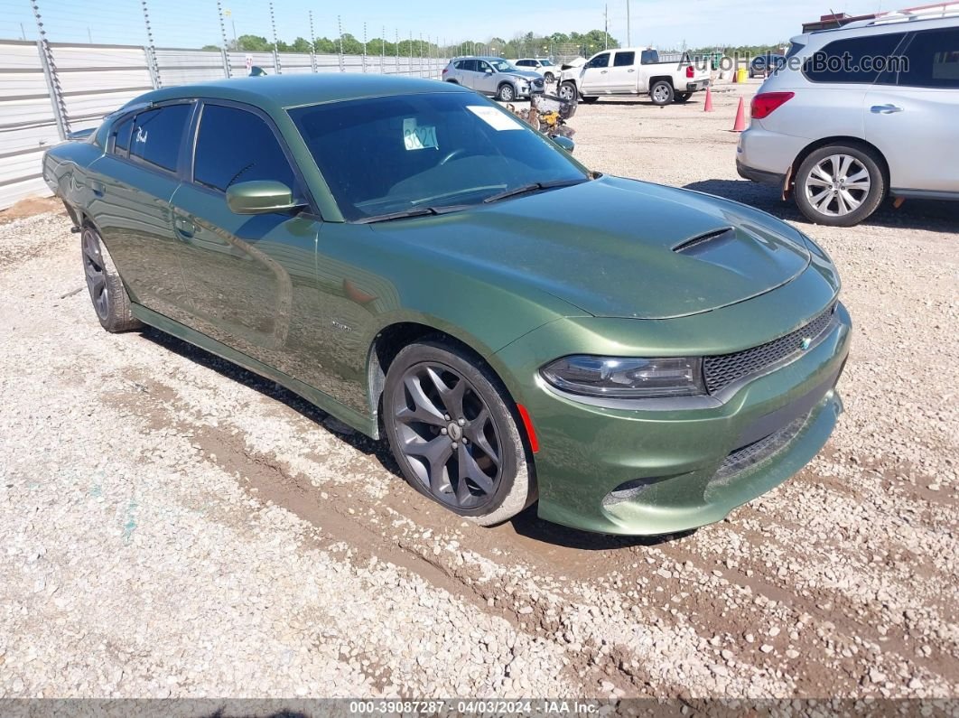 2018 Dodge Charger R/t Rwd Green vin: 2C3CDXCT8JH282857