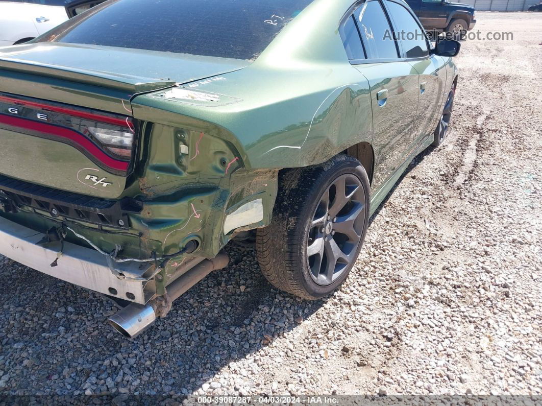 2018 Dodge Charger R/t Rwd Green vin: 2C3CDXCT8JH282857