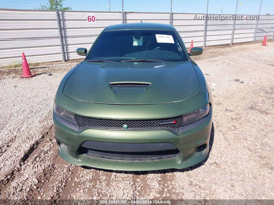 2018 Dodge Charger R/t Rwd Green vin: 2C3CDXCT8JH282857