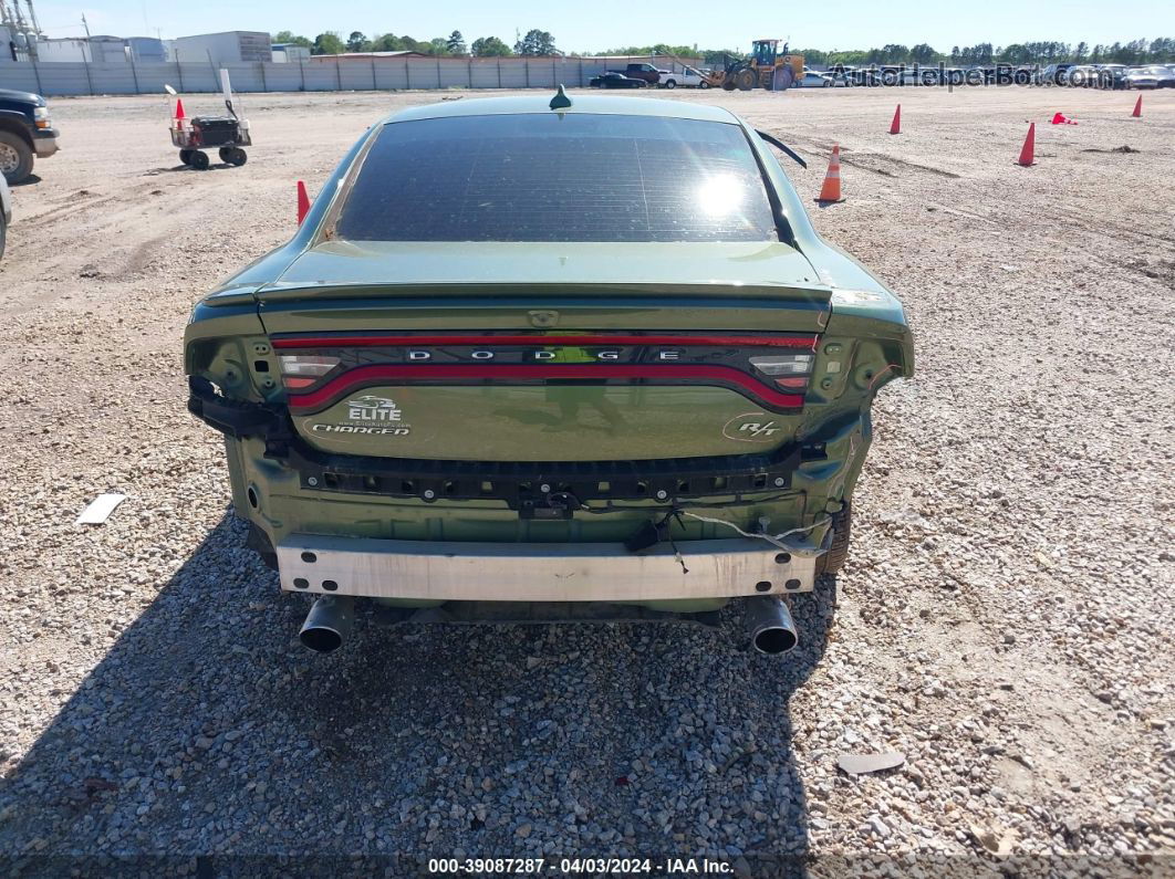 2018 Dodge Charger R/t Rwd Green vin: 2C3CDXCT8JH282857