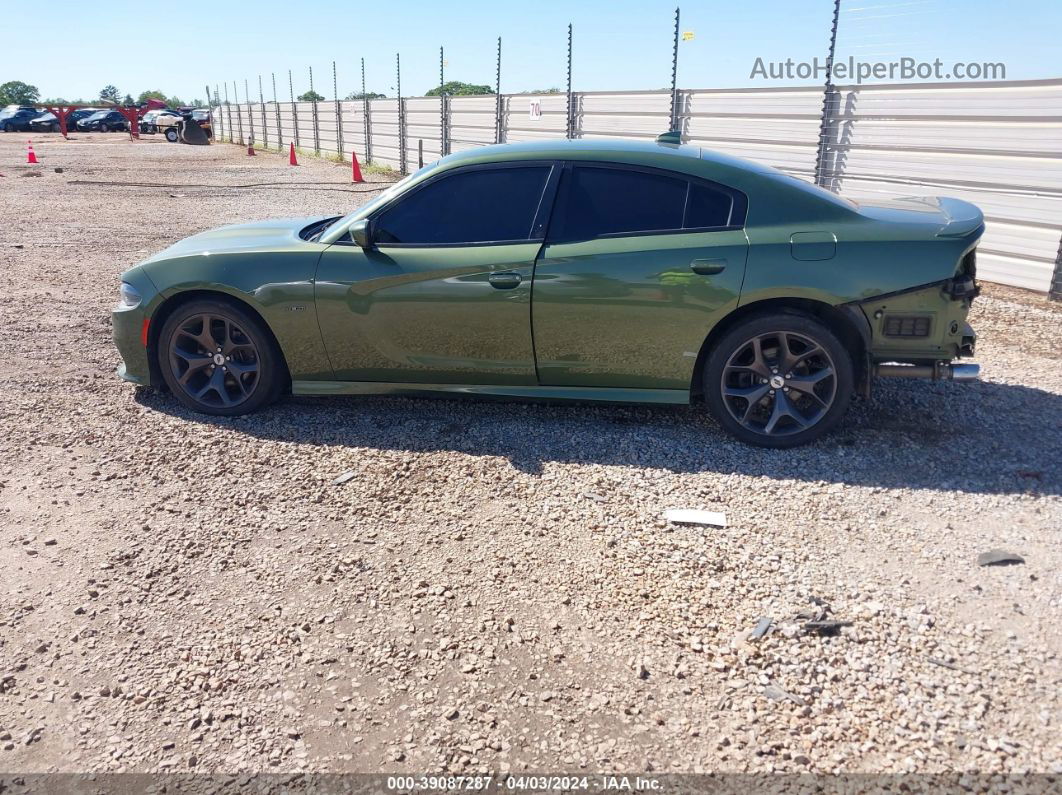 2018 Dodge Charger R/t Rwd Green vin: 2C3CDXCT8JH282857