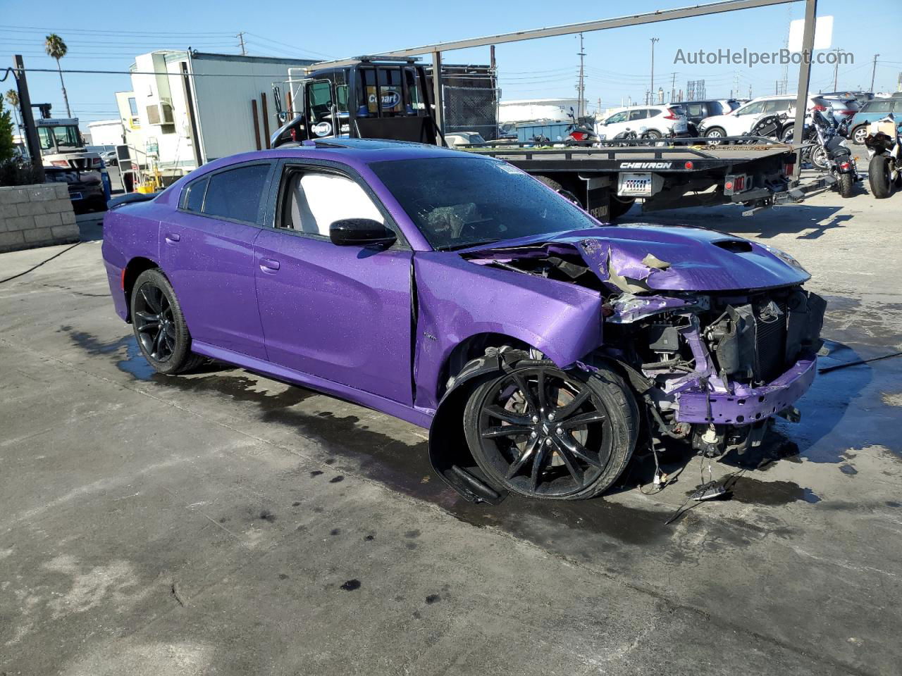 2018 Dodge Charger R/t Purple vin: 2C3CDXCT8JH289503