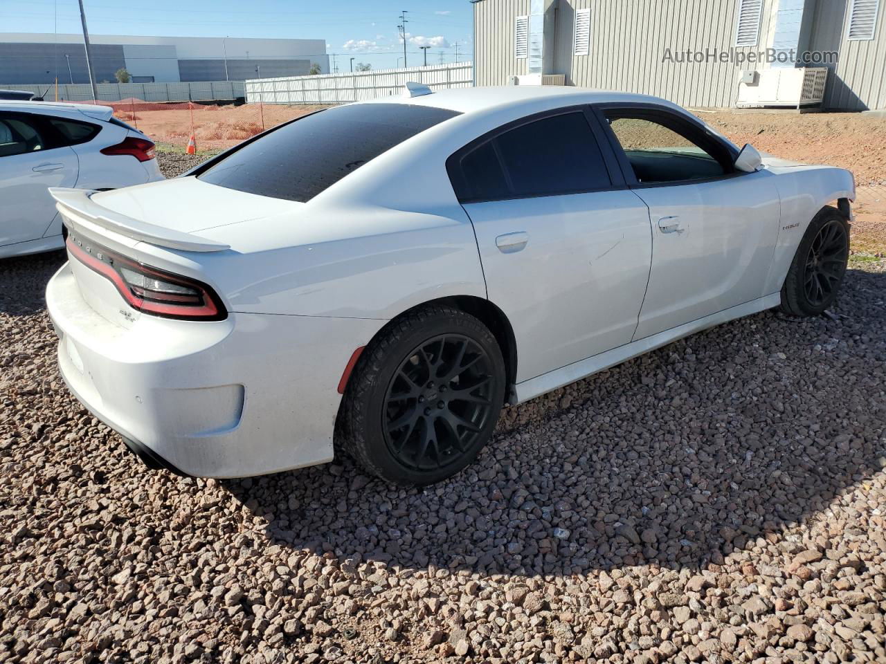 2021 Dodge Charger R/t White vin: 2C3CDXCT8MH547572