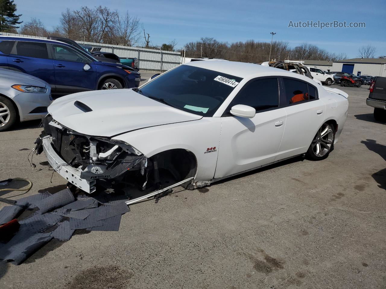 2021 Dodge Charger R/t White vin: 2C3CDXCT8MH552982