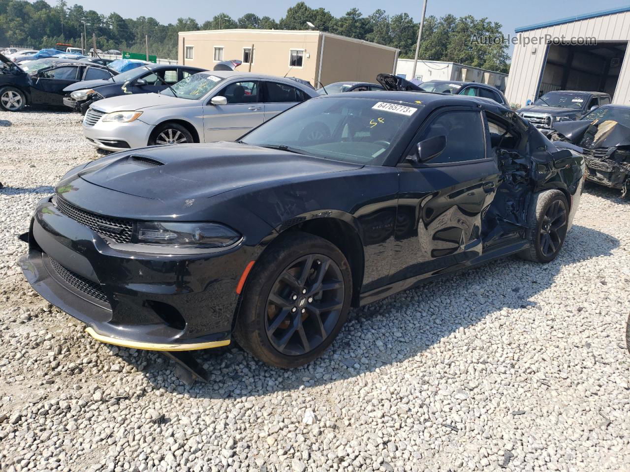 2021 Dodge Charger R/t Black vin: 2C3CDXCT8MH556501