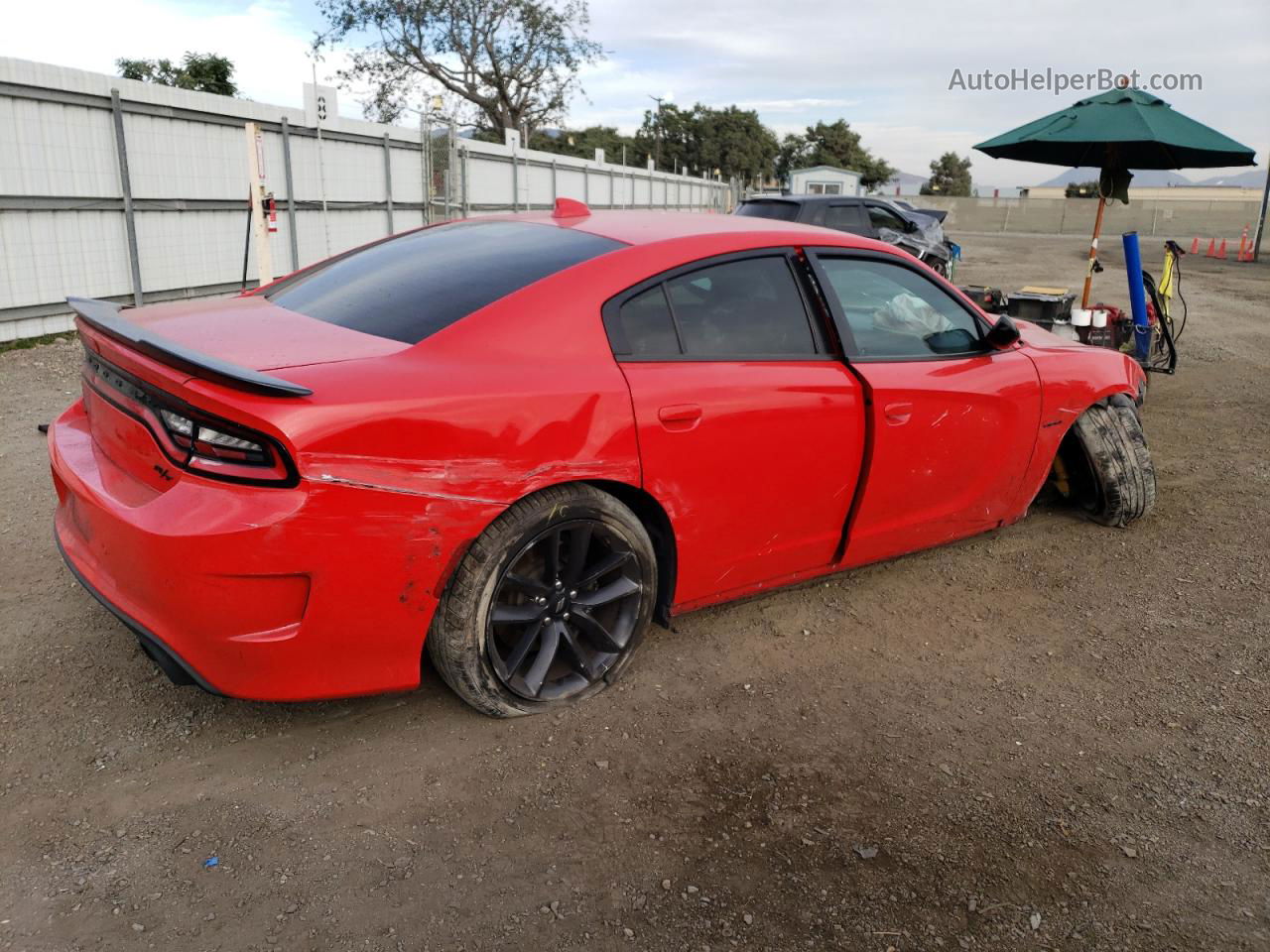 2021 Dodge Charger R/t Red vin: 2C3CDXCT8MH570284