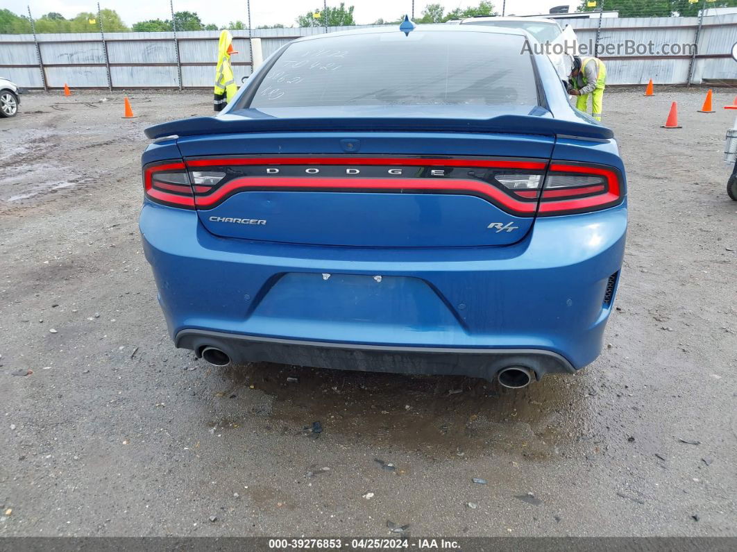 2021 Dodge Charger R/t Rwd Blue vin: 2C3CDXCT8MH639247