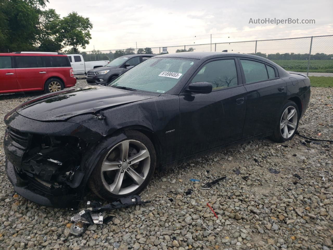 2016 Dodge Charger R/t Black vin: 2C3CDXCT9GH237239