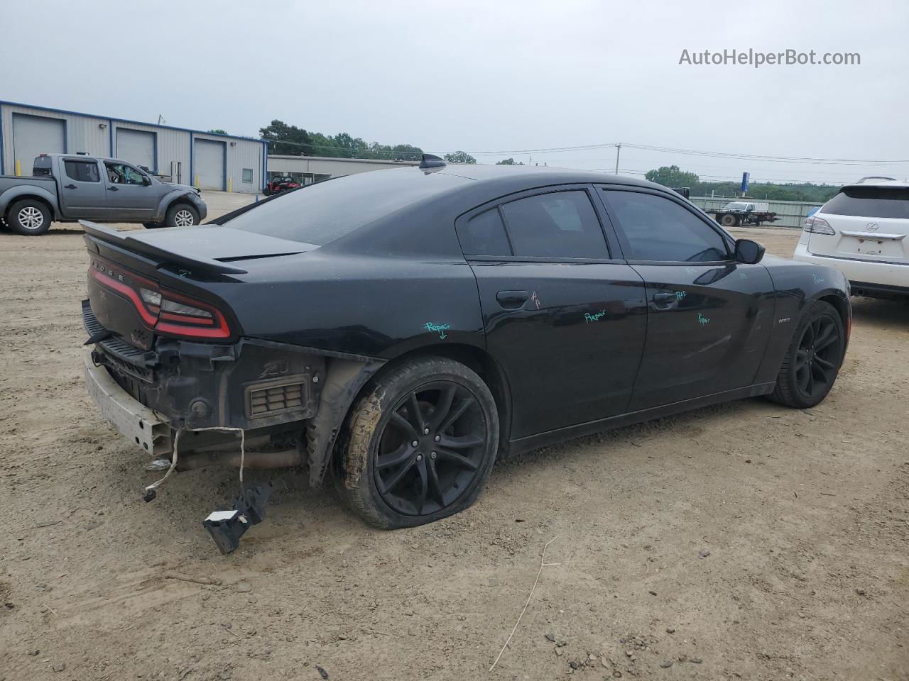 2016 Dodge Charger R/t Black vin: 2C3CDXCT9GH310299