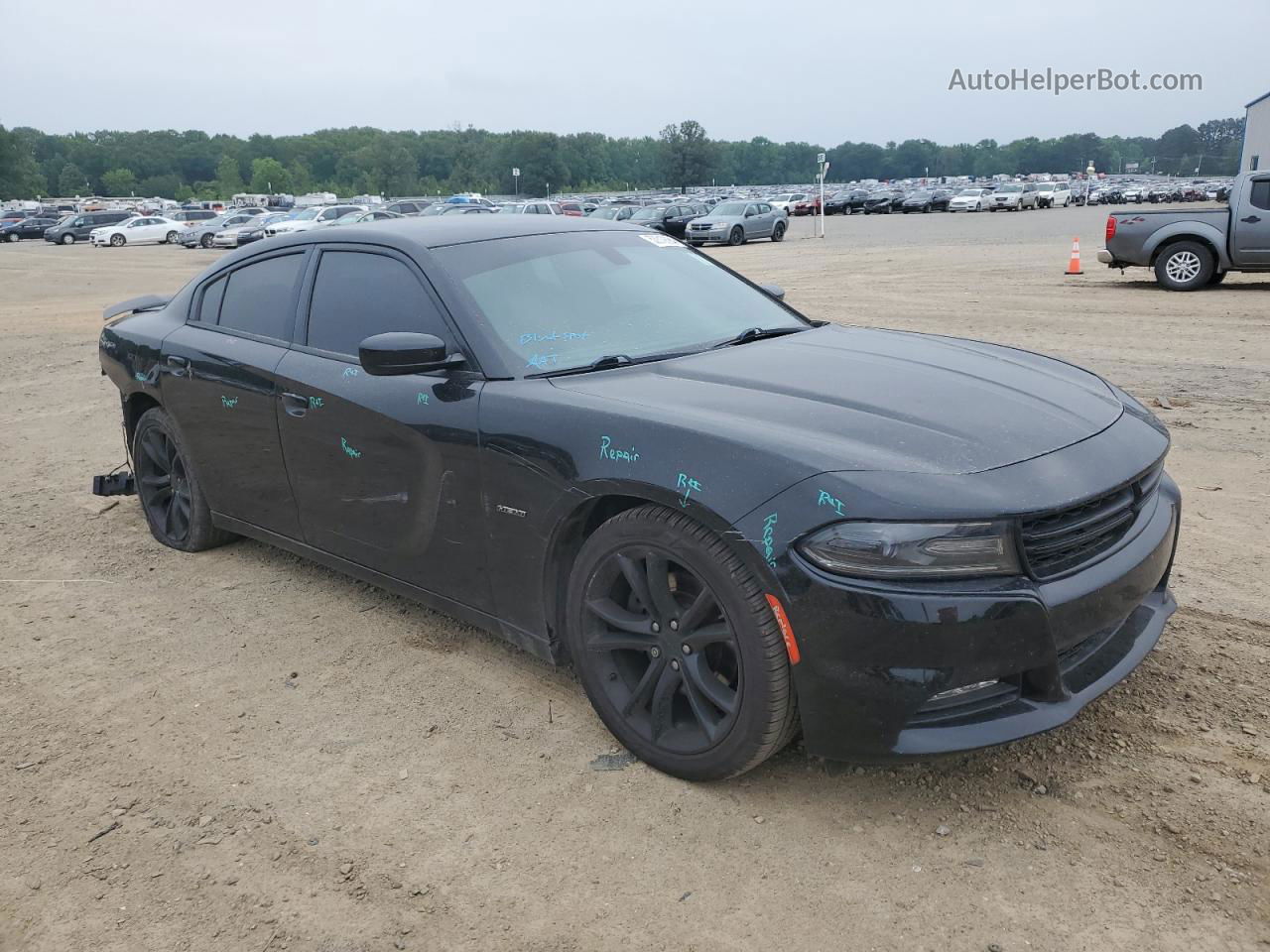 2016 Dodge Charger R/t Черный vin: 2C3CDXCT9GH310299