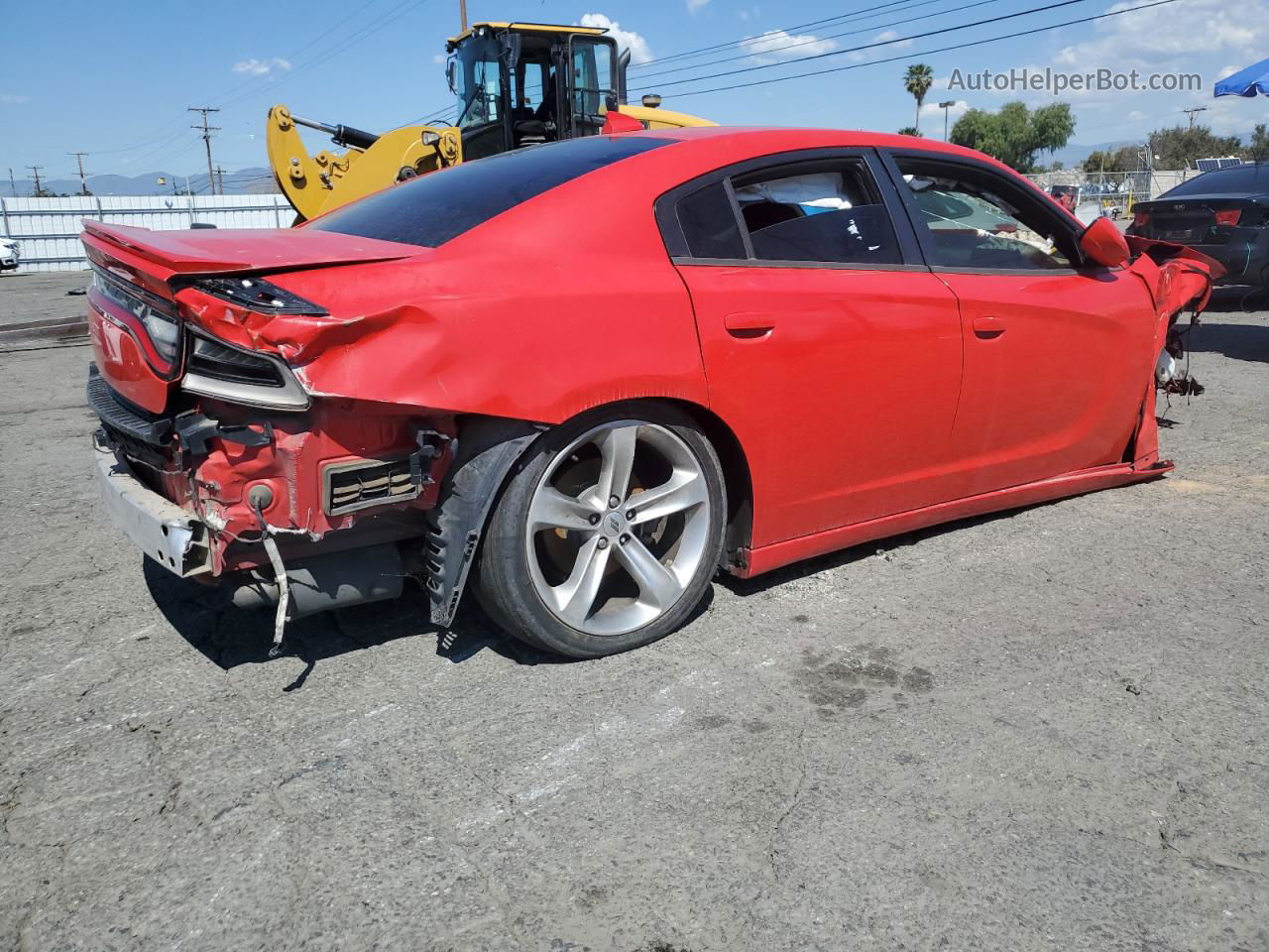 2017 Dodge Charger R/t Red vin: 2C3CDXCT9HH524422