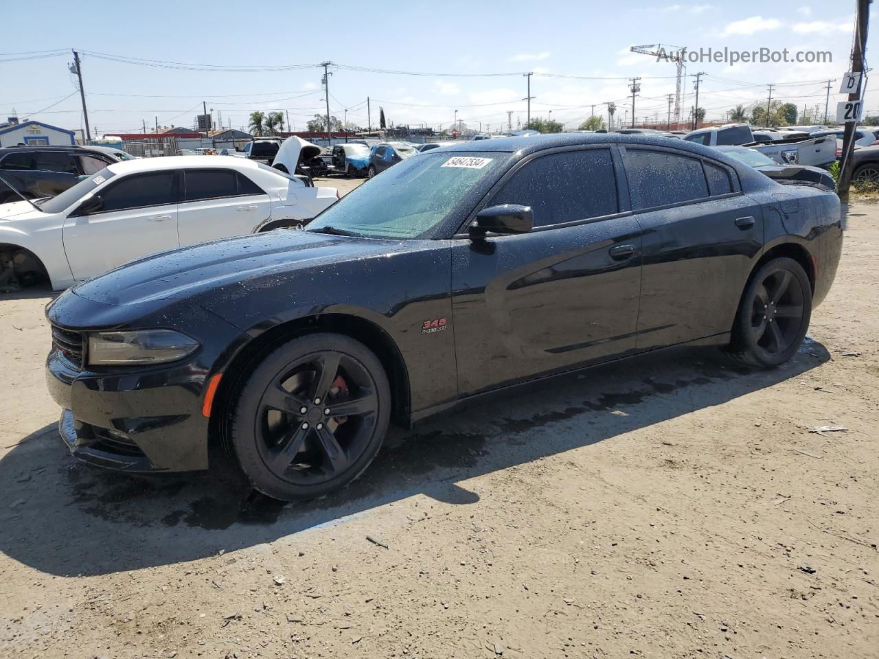 2017 Dodge Charger R/t Black vin: 2C3CDXCT9HH528518