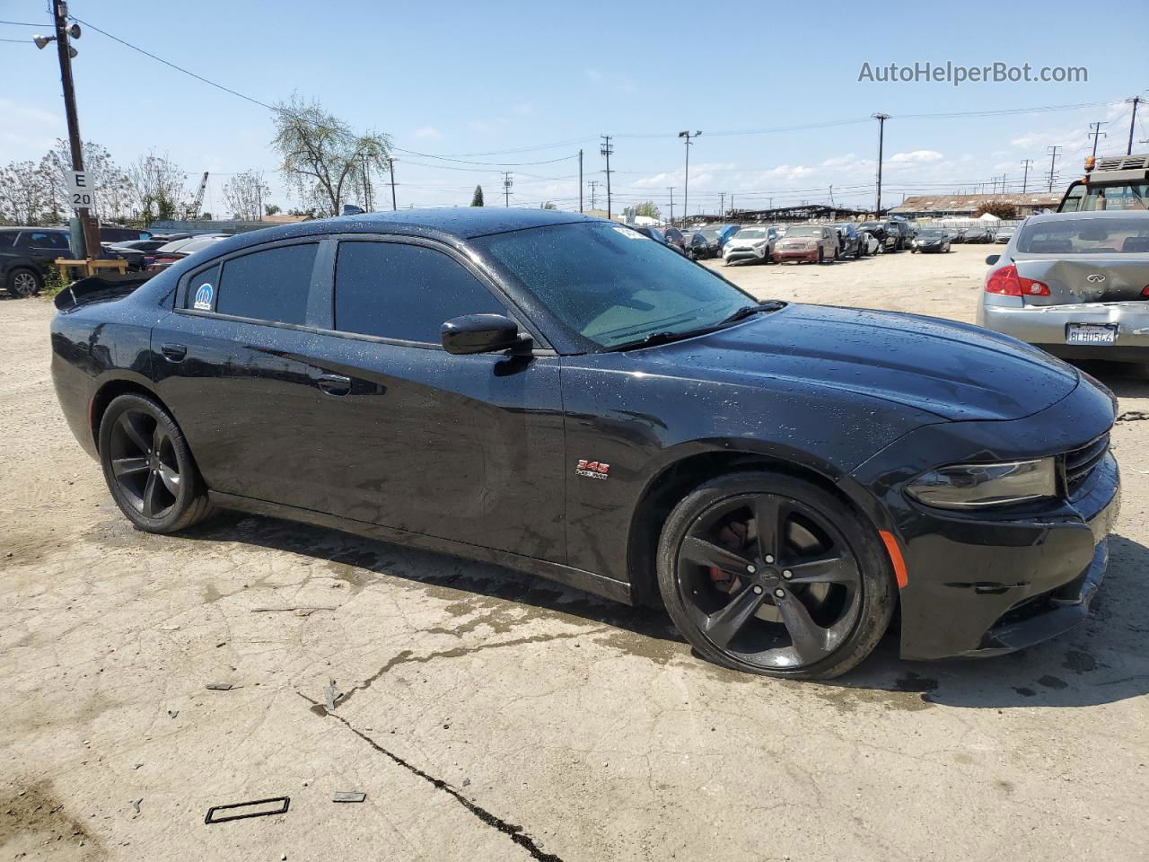 2017 Dodge Charger R/t Black vin: 2C3CDXCT9HH528518