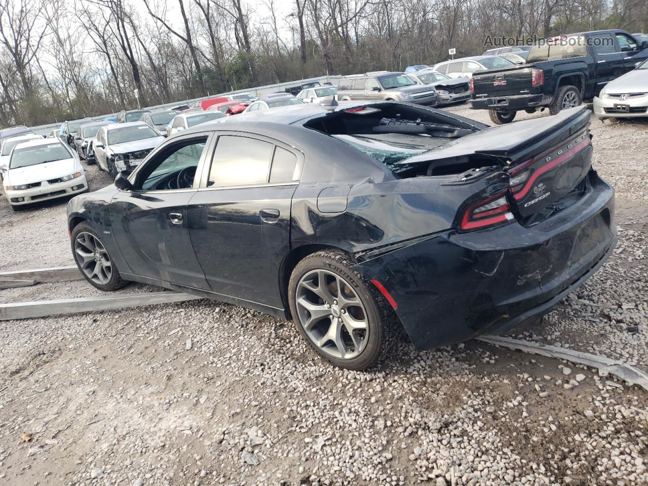 2017 Dodge Charger R/t Black vin: 2C3CDXCT9HH537381