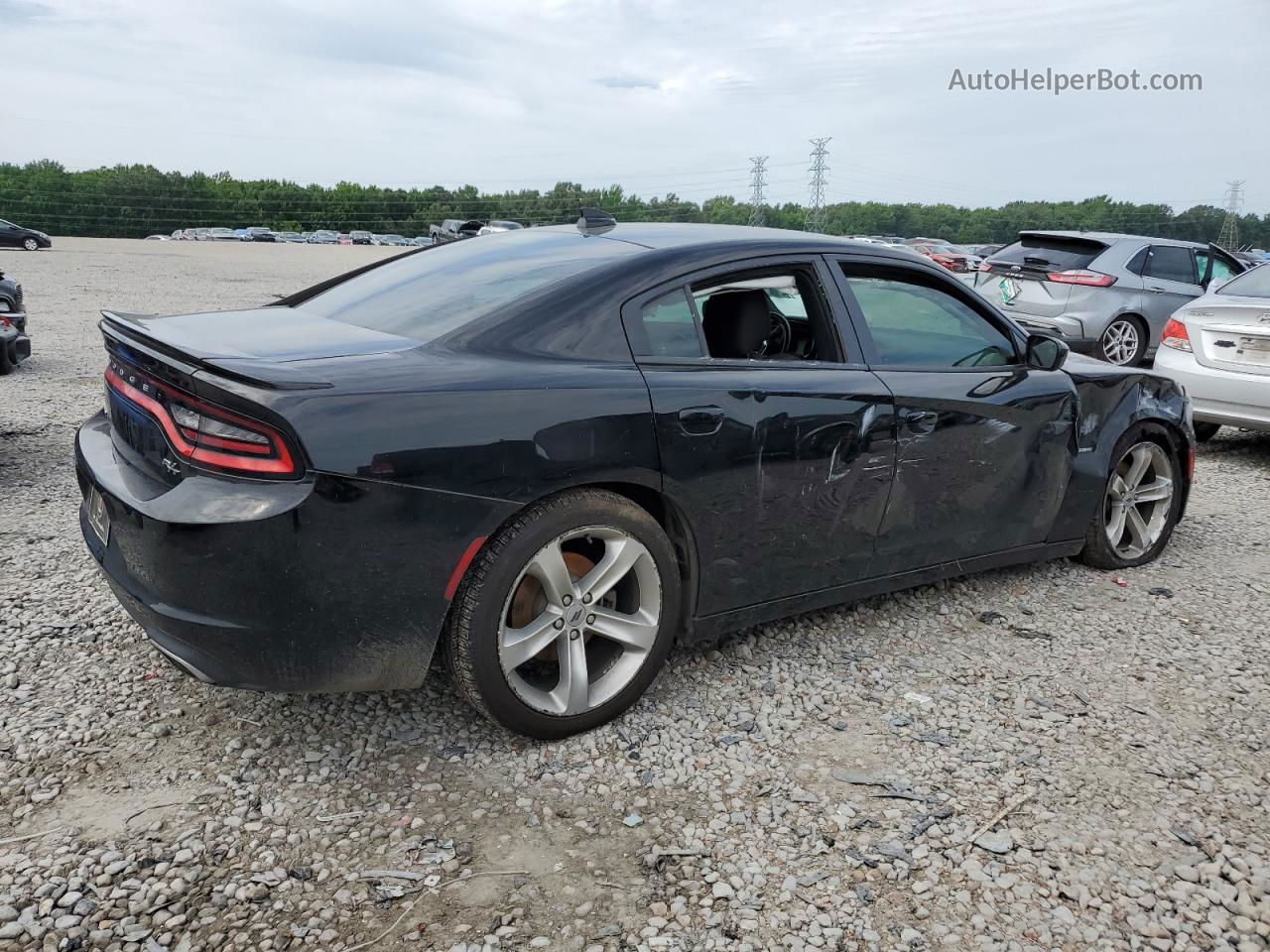 2017 Dodge Charger R/t Black vin: 2C3CDXCT9HH559087