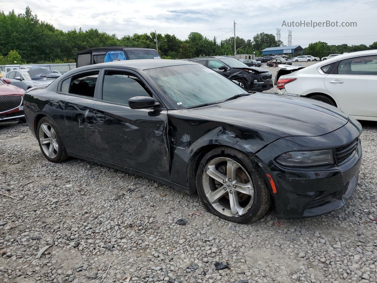 2017 Dodge Charger R/t Черный vin: 2C3CDXCT9HH559087