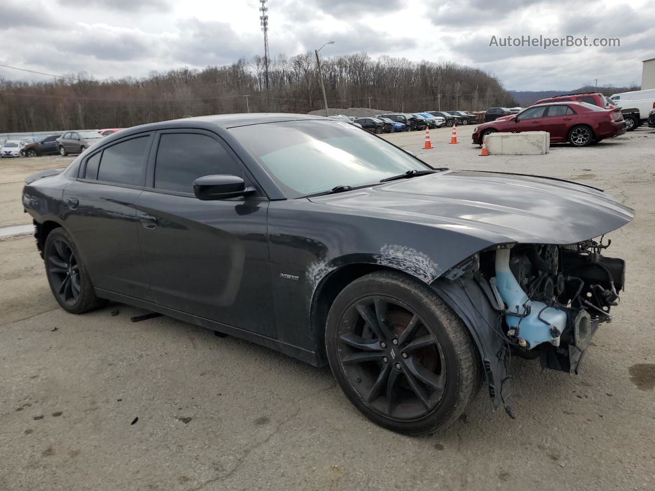 2017 Dodge Charger R/t Black vin: 2C3CDXCT9HH666754