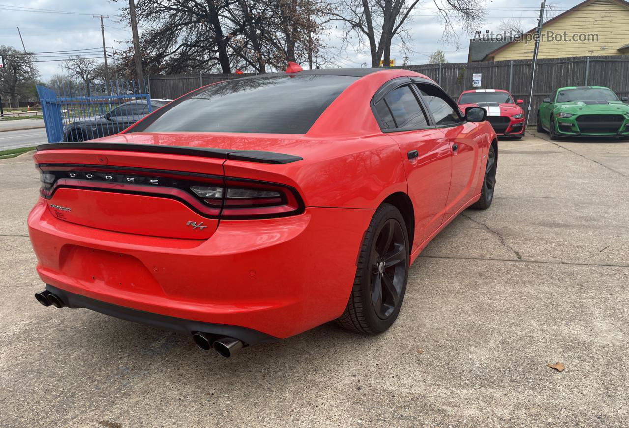 2018 Dodge Charger R/t Orange vin: 2C3CDXCT9JH122129