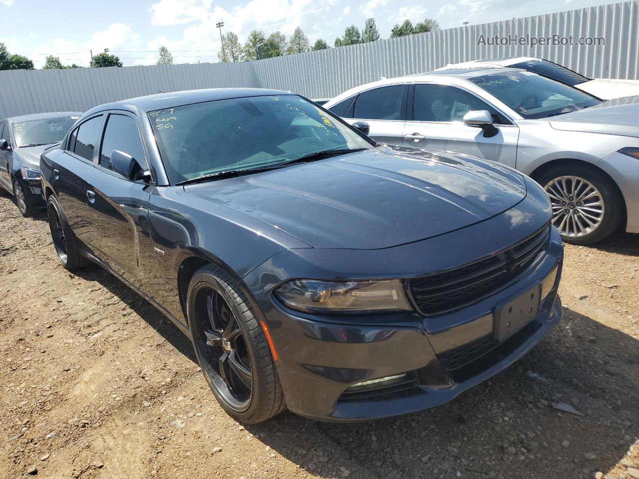 2018 Dodge Charger R/t Gray vin: 2C3CDXCT9JH162792