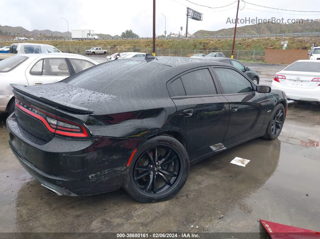 2018 Dodge Charger R/t Rwd Black vin: 2C3CDXCT9JH217970