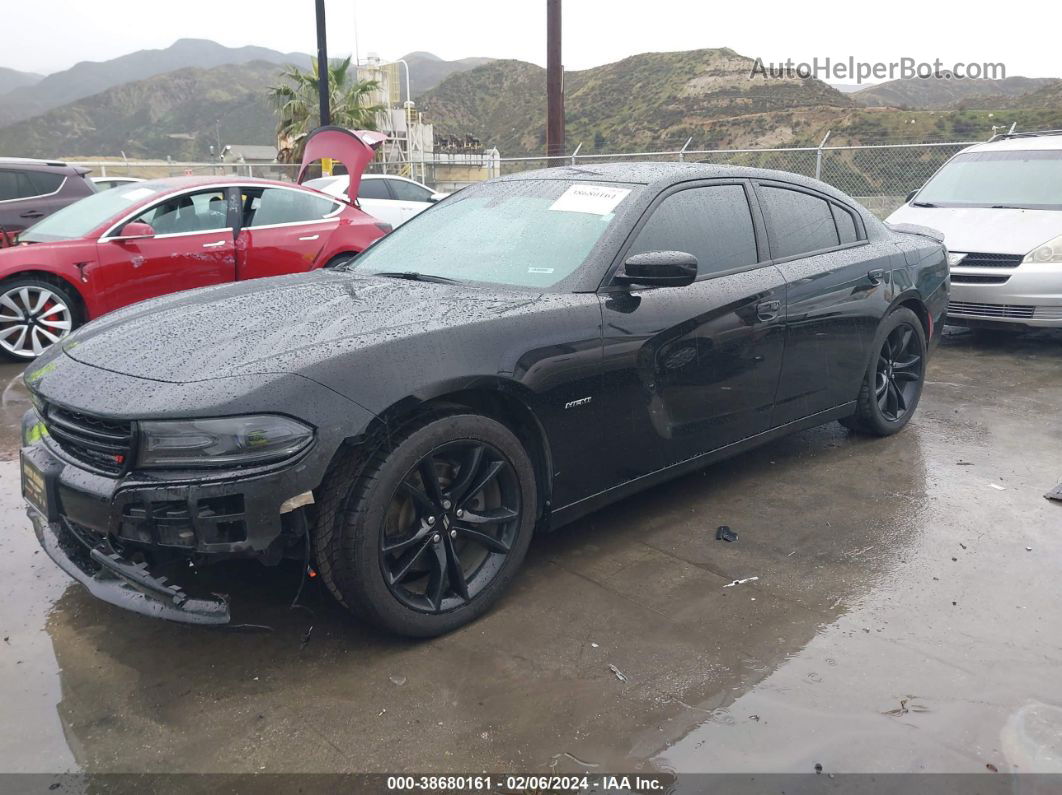 2018 Dodge Charger R/t Rwd Black vin: 2C3CDXCT9JH217970