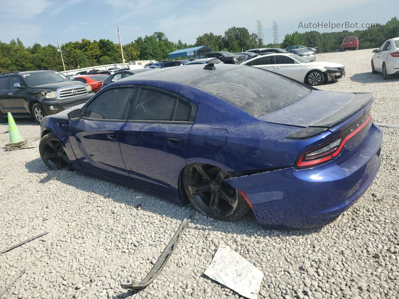 2018 Dodge Charger R/t Blue vin: 2C3CDXCT9JH234753