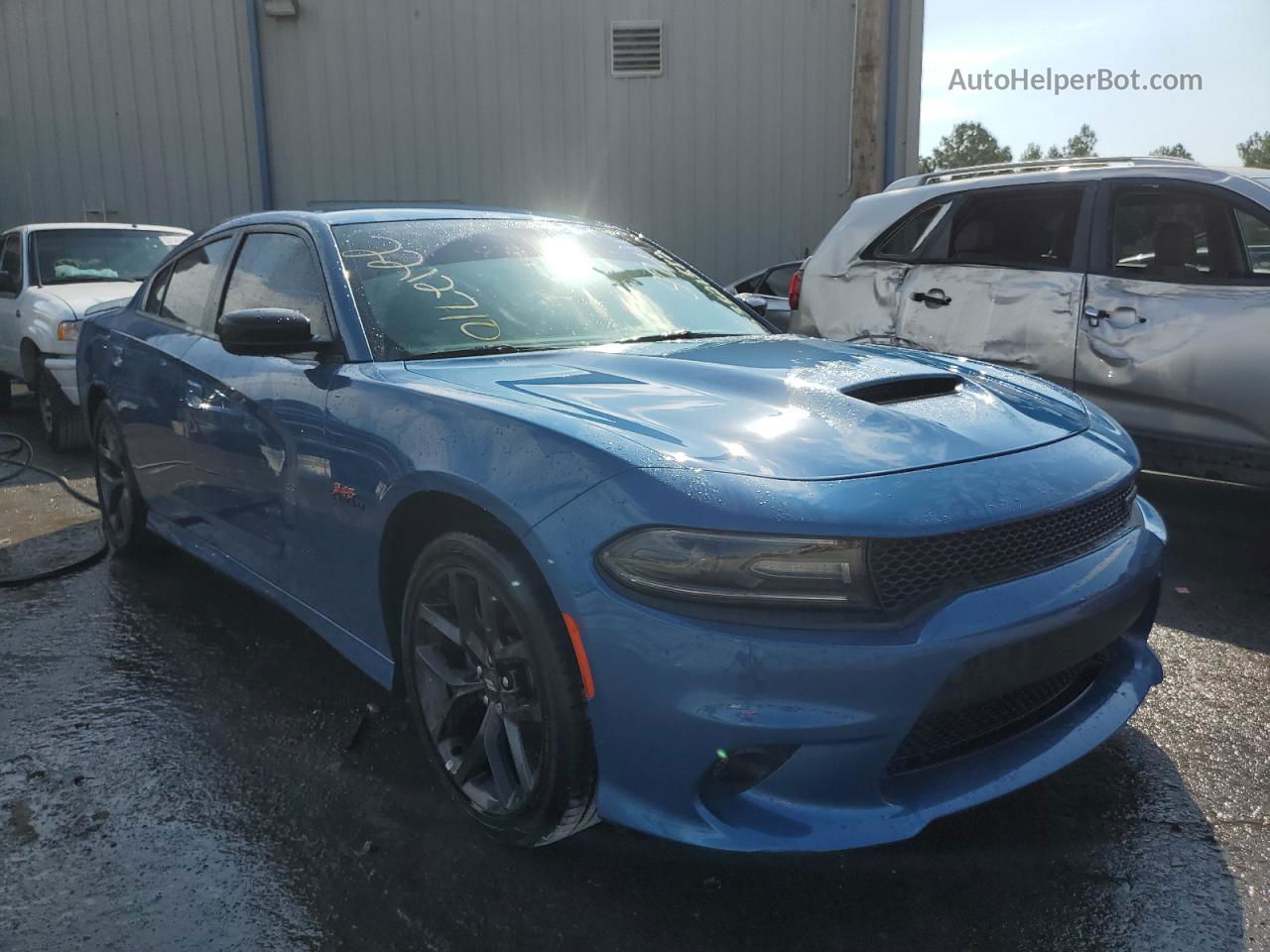 2021 Dodge Charger R/t Blue vin: 2C3CDXCT9MH640021