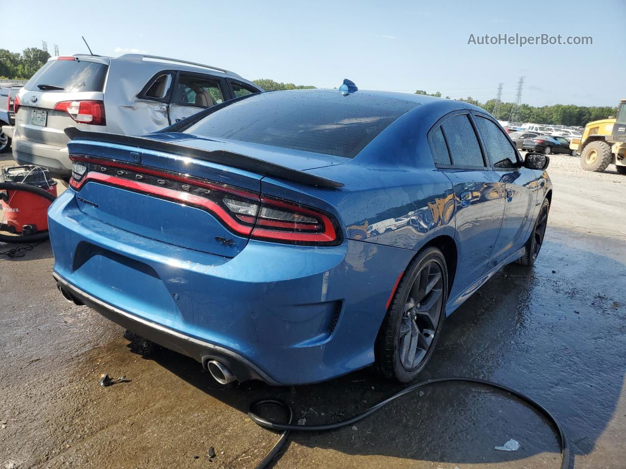 2021 Dodge Charger R/t Blue vin: 2C3CDXCT9MH640021