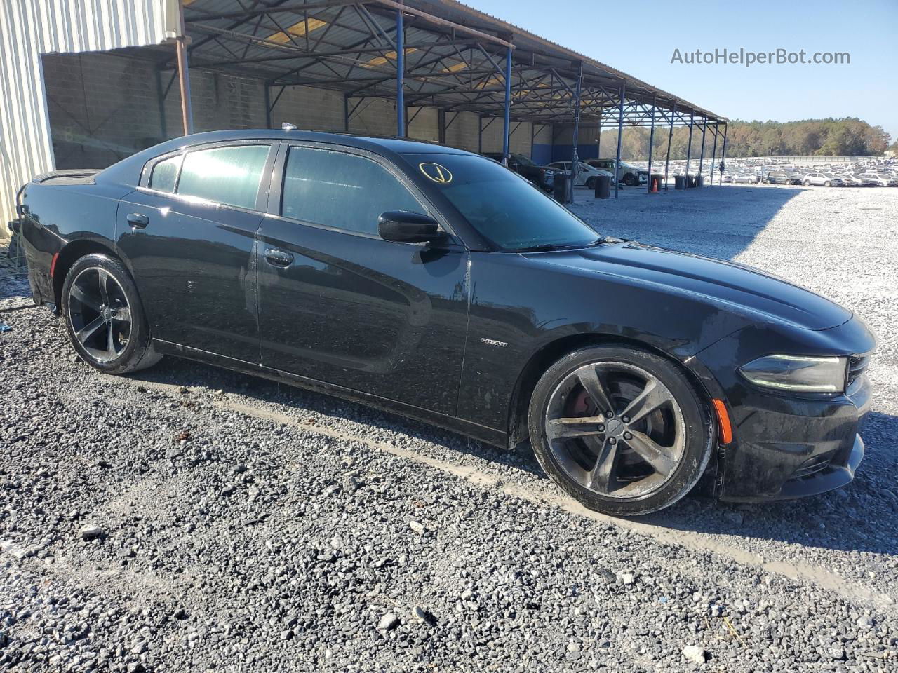 2016 Dodge Charger R/t Black vin: 2C3CDXCTXGH158940