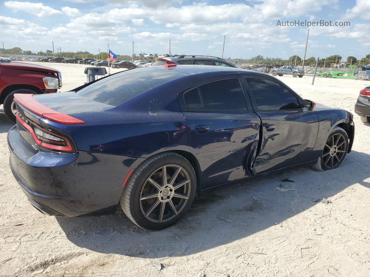 2016 Dodge Charger R/t Blue vin: 2C3CDXCTXGH178749