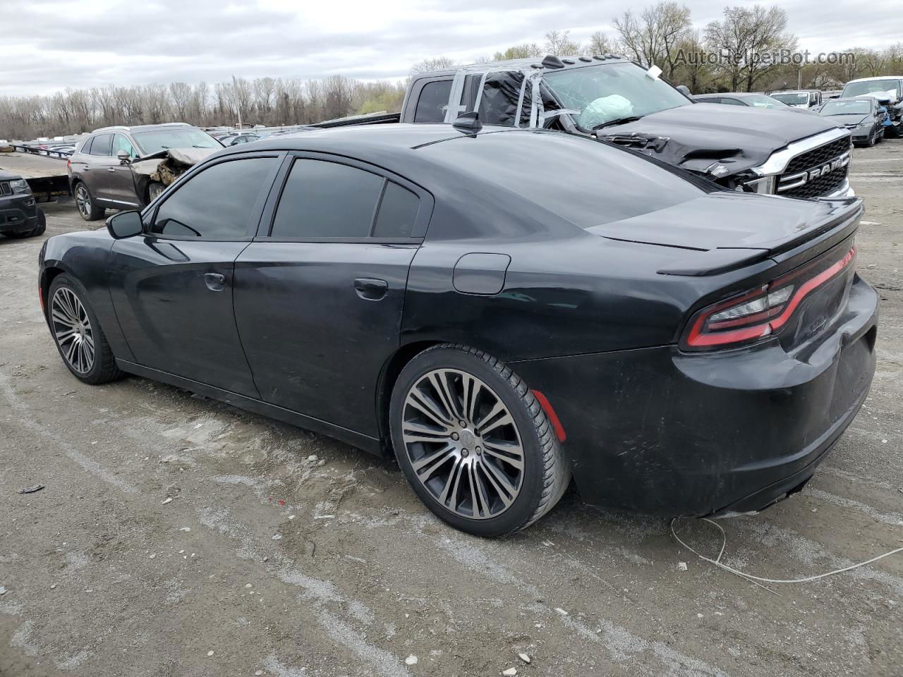 2016 Dodge Charger R/t Black vin: 2C3CDXCTXGH222247