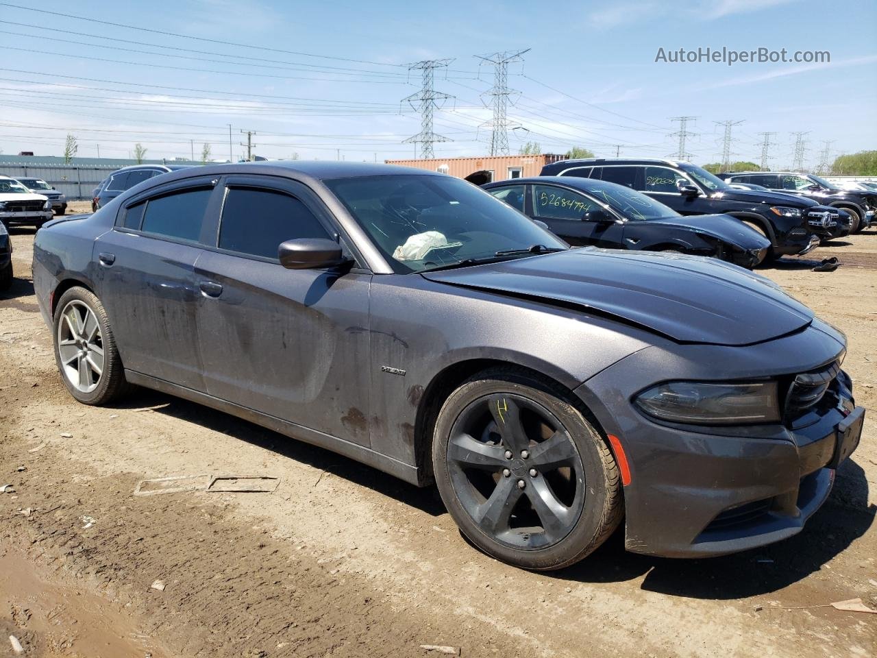 2017 Dodge Charger R/t Charcoal vin: 2C3CDXCTXHH600312